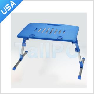  Blue Portable Laptop Computer Table Bed Tray Cooling Table USA