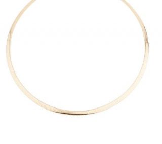 Savor 14K Gold Bonded 18 Reversible Omega Necklace —