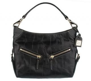 Dooney & Bourke Croco Embossed Small Leather Cinzia Bag —