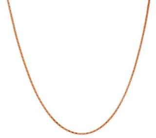 18K Rose Gold Plated Sterling 18 Coreana Chain —