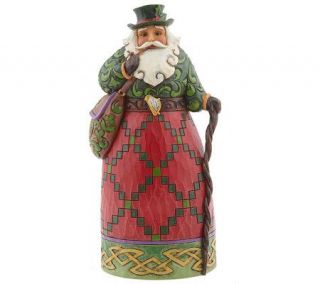 Jim Shore Heartwood Creek Irish Santa Figurine —