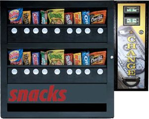 compact countertop snack vending machine ca18 bill changer
