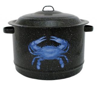 19 qt Crab Pot Enamel on Steel with Lid —