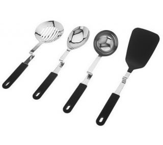 Set of 4 Convenient No Mess Cooking Utensils by Lori Greiner   H194513