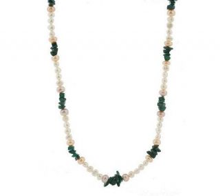 Lee Sands Gemstone & Cultured Pearl 25 Necklace —