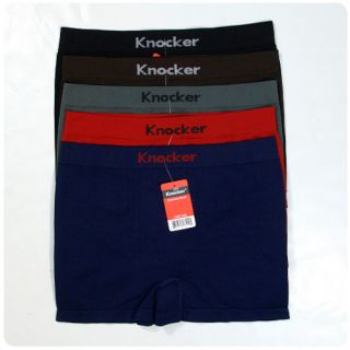 Lot Knocker Mens Boxer Microfiber Seamless Plain Underwear