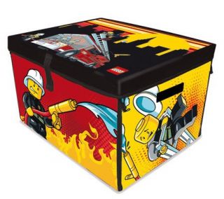 Lego City Fire ZipBin Large Toy Box Playmat —