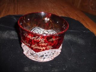 1903 Ruby Flash Mini Coffee Cup Excelsior Springs, Mo Dorothy