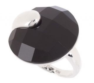 Arte dArgento Sterling Round Faceted Gemstone Ring —