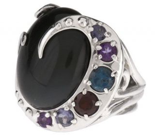 Carolyn Pollack Sterling Moondance 1.10 ct tw Gemstone Ring — 