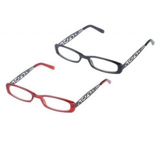 Hillman Optical 2 Pack of Filigree Readers with Case —