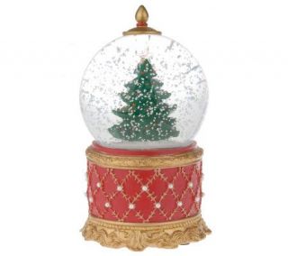 Holiday Water Globe w/Lights and 10 Holiday Songs by Valerie