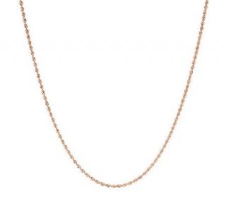 22 Twisted Rope Chain Necklace 14K Gold, 2.1g —