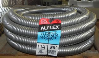 Alflex F125000501 1 1 2X50 Flexible Aluminum Conduit
