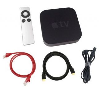 Apple TV Media Streamer, Remote, HDMI Cable & Network Cable — 