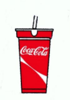  Food Diner Car Hop  CB Fries w 60s Wax Coke Cup 