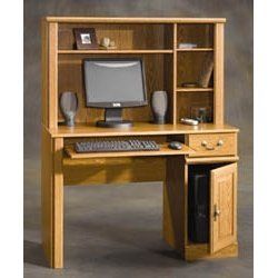Computer Desk with Hutch Carolina Oak by Sauder 401353