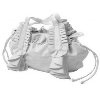 Adi Designs Ruffled Double Handle Handbag —