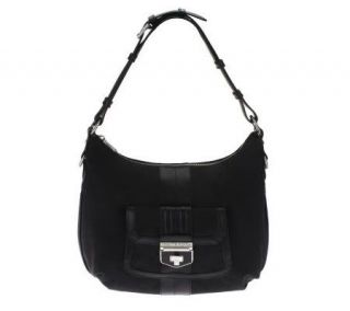 Judith Ripka Jacquard Shoulder Bag w/ Front Lock Pocket   A215227