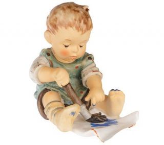 Hummel Babys First Drawing First Issue Figurine w/SpecialStamp