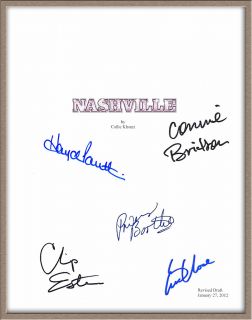 Connie Britton Hayden Panettiere Eric Close Signed x5 Nashville TV