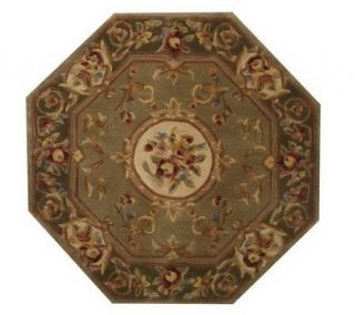 Royal Palace BloomingMedalli 36X36 Octagon HandmadeWoolRug