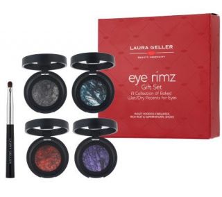 Laura Geller Set of 4 Baked Eye Rimz Collection —