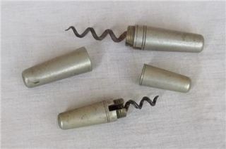 two vintage roundlet pocket corkscrews