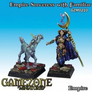 0210 Gamezone Warhammer Sorceress with A Small Unicorn