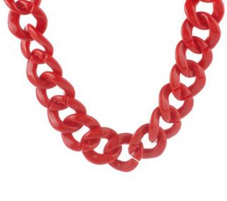 Joan Rivers Bold Link Collar 16 1/2Necklace w/3 Extender —