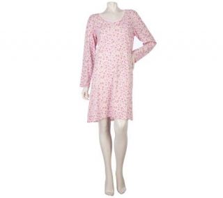 Carole Hochman Grapevine Rose Cotton Jersey 38 Sleepshirt —