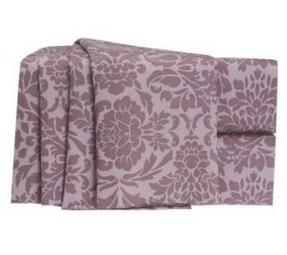 Isaac Mizrahi Live 6 PC King Size 300TC Damask Sheet Set —