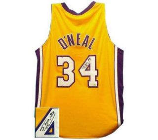 Shaquille ONeal Autographed Gold (Home) Nike Jersey —