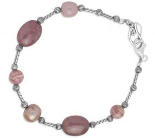 Carolyn Pollack Sterling Illusion Shades of Pink Bracelet, Lg