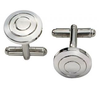 Forza Stainless Steel Round Cuff Links   J109434