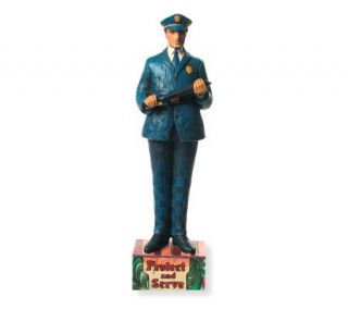 Jim Shore Heartwood Creek Police Officer Figurine —
