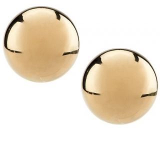 VicenzaGold Medium Round Ball Stud Earrings 14K —