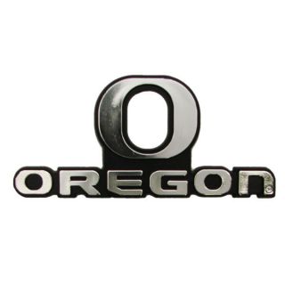 Oregon Ducks Chrome Auto Emblem Decal Football University Of