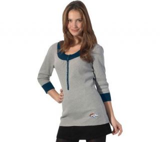 NFL Denver Broncos Womens Thermal Tunic Top —