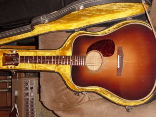 Vintage 1968 Gibson Blue Ridge Pro Refin EC with Original Hard Case in