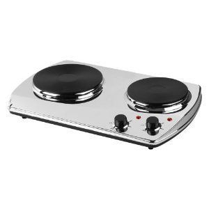  Electric Hot Plate Chrome 1400 WT Portable Cooking Travel