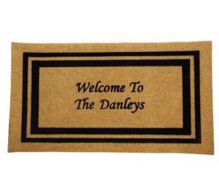 DuraCoir 22 x 39 Personalized Name Doormat w/Rubber Bottom