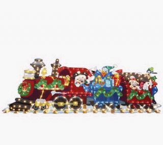 6L 300 Light Mickey and Friends Train Yard Artby Roman —