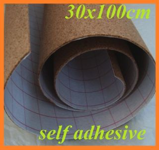 Self Adhesive Cork Roll Crafts Board Cutting Mat Sheet 30 x 100 Cm