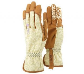 Ethel Printed Garden Gloves w/Reinforced Fingertips —