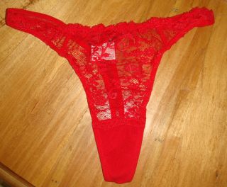 Cosabella Red Lace Thong M L Medium Large NEW