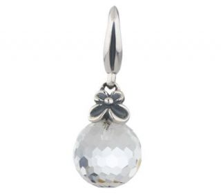 Ann King Sterling Orchid 15.40 ct Crystal Quartz Charm —