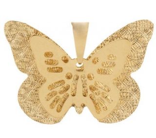 EternaGold Diamond Cut Butterfly Pendant, 14K —