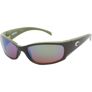 Costa Del Mar Hammerhead 580 Polarized Sunglasses Black Green Green