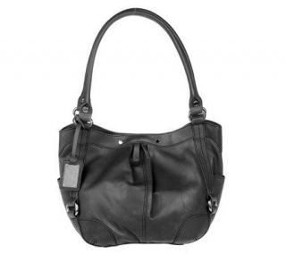 Tignanello Glove Leather Double Handle Hobo Bag —